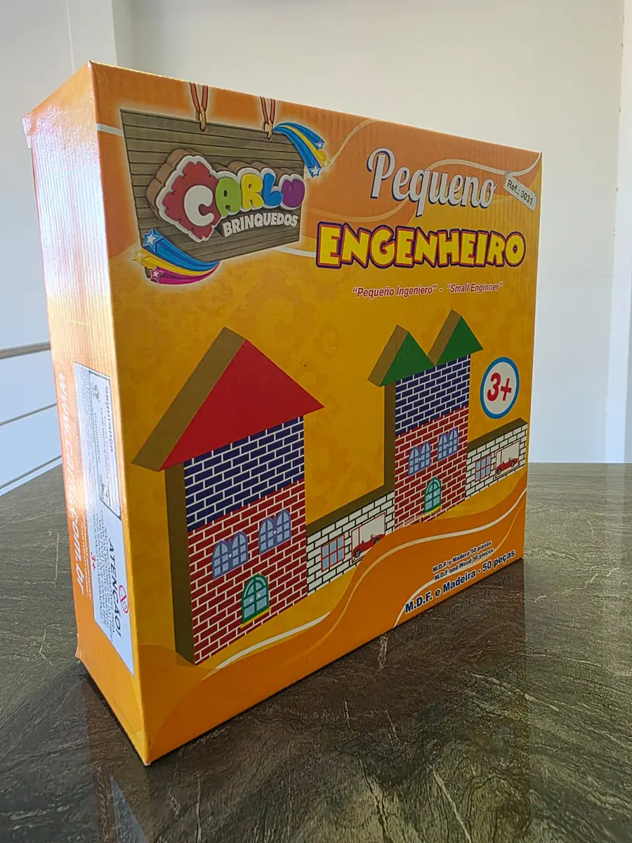 Caixa personalizada para brinquedo de montar