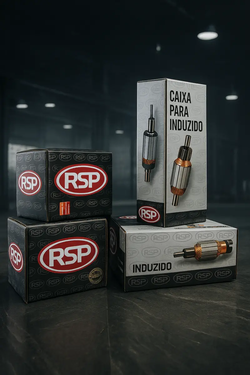 Conjunto de caixas offset para induzidos